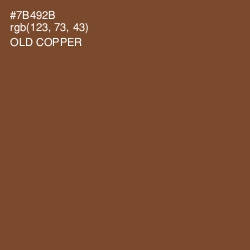 #7B492B - Old Copper Color Image